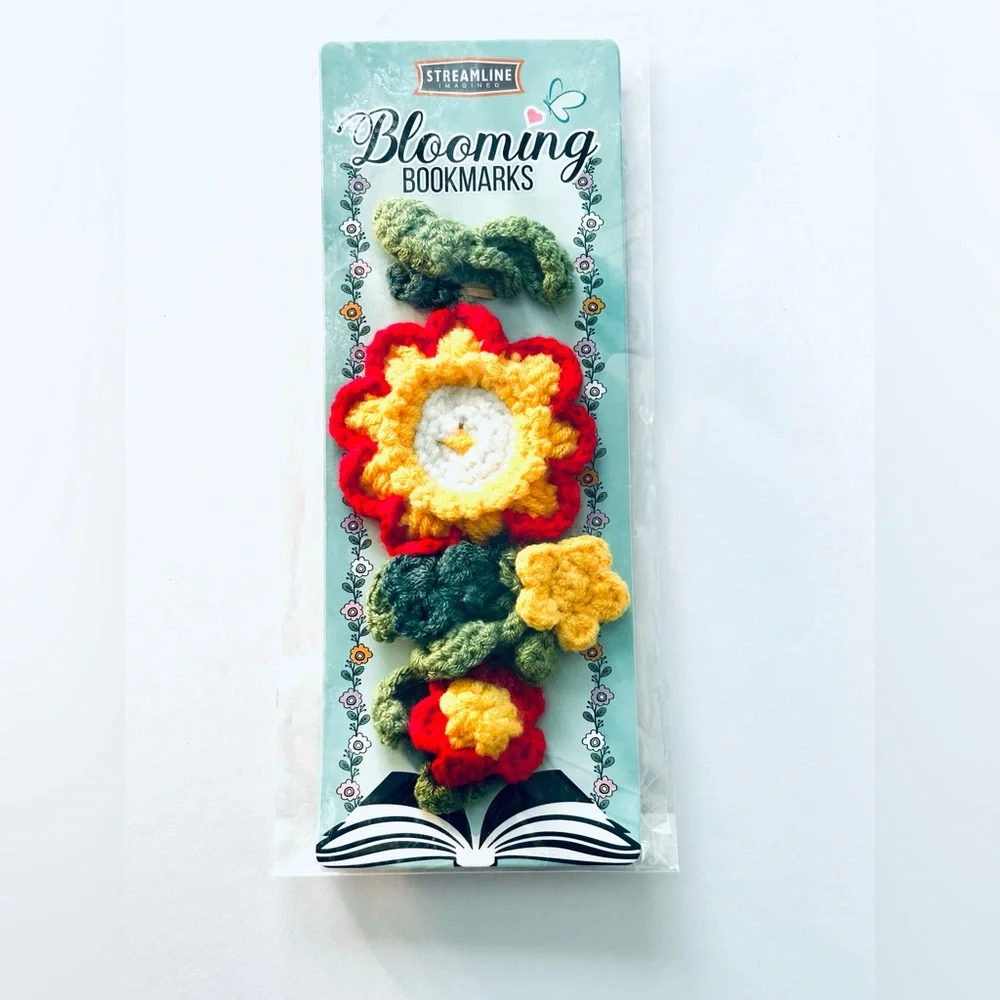 Blooming Flower Crochet Bookmarks